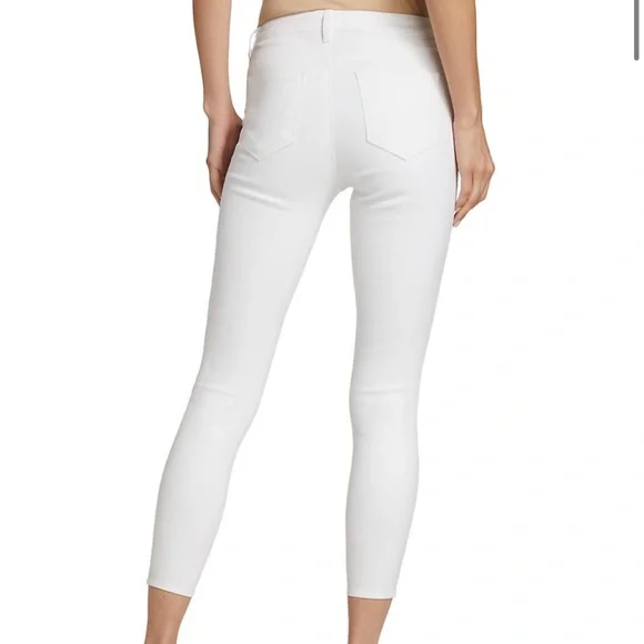 L’Agence white Margot high waist stretch skinny ankle jeans - Picture 2 of 5